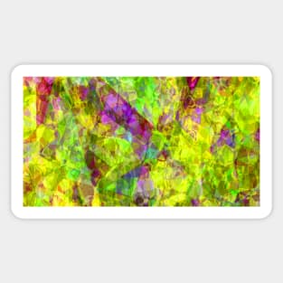 Yellow Shade Multi Coloured Abstract Sticker